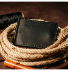 Затискач для грошей чорний