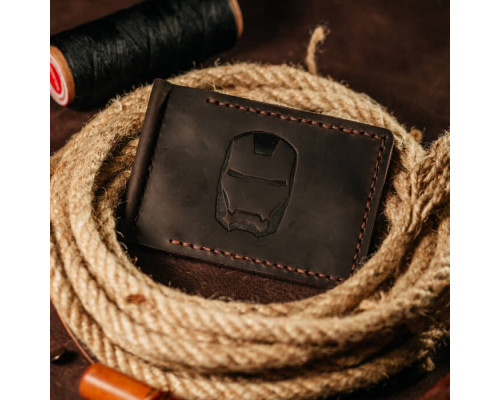 Затискач для грошей коричневий Stark