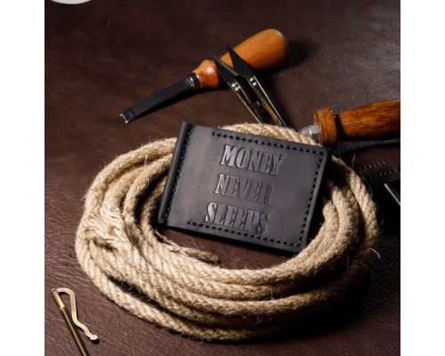 Затискач для грошей чорний MNS