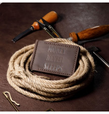 Затискач для грошей коричневий MNS