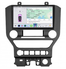 Штатная магнитола Lesko для Ford Mustang VI 2014-2017 экран 9" 4/64 QLED CarPlay 4G Wi-Fi GPS 360 Prime