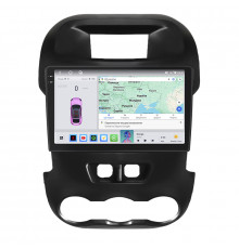 Штатная магнитола Lesko для Ford Ranger III 2011-2015 экран 9" 4/64 QLED CarPlay 4G Wi-Fi GPS 360 Prime