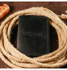 Чоловіча обкладинка на паспорт чорна Home