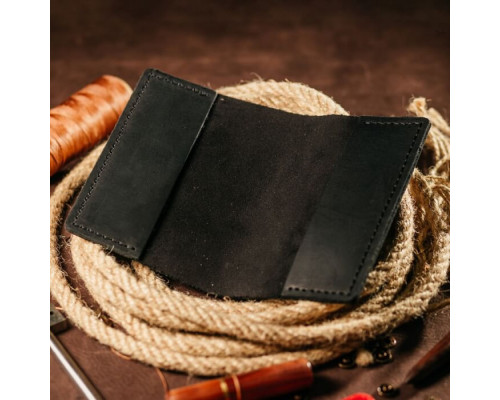 Чоловіча обкладинка на паспорт чорна Home