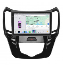 Штатная магнитола Lesko для Great Wall Hover M4  2012-2017 экран 9" 4/64 QLED CarPlay 4G Wi-Fi GPS 360 Prime