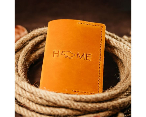 Чоловіча обкладинка на паспорт руда Home