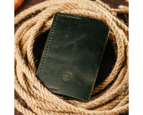 Чоловіча обкладинка на паспорт зелена Home