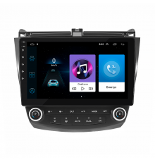 Штатная магнитола Lesko для Honda Accord VII Рестайлинг 2005-2008 экран 10" 1/16Gb Wi-Fi GPS Base