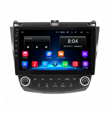 Штатная магнитола Lesko для Honda Accord VII Рестайлинг 2005-2008 экран 10" 2/32Gb Wi-Fi GPS Base