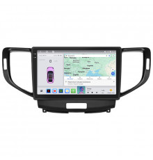Штатная магнитола Lesko для Honda Accord VIII 2007-2011 экран 9" 4/64 QLED CarPlay 4G Wi-Fi GPS 360 Prime
