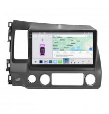 Штатная магнитола Lesko для Honda Civic VIII 2005-2009 экран 10" 4/64 QLED CarPlay 4G Wi-Fi GPS 360 Prime