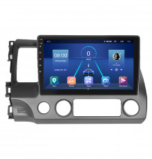 Штатная магнитола Lesko для Honda Civic VIII Рестайлинг 2008-2012 экран 10" 4/32Gb 4G Wi-Fi GPS Top