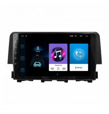 Штатная магнитола Lesko для Honda Civic X 2015-2021 экран 9" 1/16Gb Wi-Fi GPS Base
