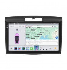 Штатная магнитола Lesko для Honda CR-V IV 2011-2015 экран 9" 4/64 QLED CarPlay 4G Wi-Fi GPS 360 Prime