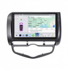 Штатная магнитола Lesko для Honda Fit I Auto AC 2001-2008 экран 9" 4/64 QLED CarPlay 4G Wi-Fi GPS 360 Prime