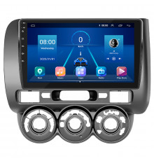 Штатная магнитола Lesko для Honda Fit I Manual AC 2001-2008 экран 9" 6/128Gb 4G Wi-Fi GPS Top