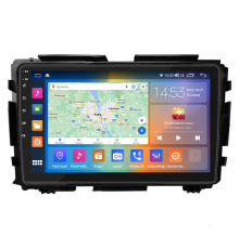 Штатная магнитола Lesko для Honda HR-V II 2013-2018 экран 9" 4/64Gb CarPlay 4G Wi-Fi GPS Prime