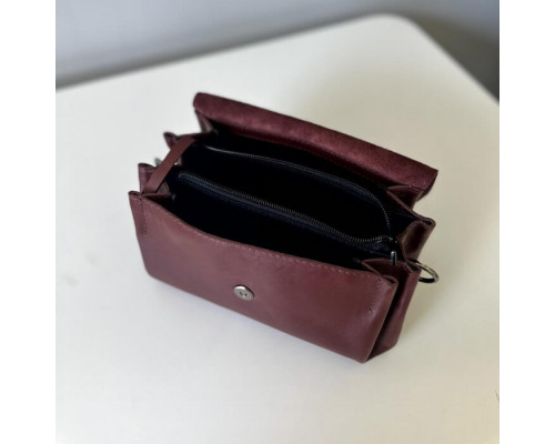 Жіноча сумка Невада бургунді глянець