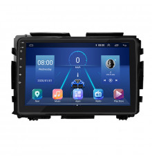 Штатная магнитола Lesko для Honda HR-V II 2013-2018 экран 9" 4/64Gb 4G Wi-Fi GPS Top