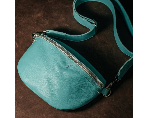 Жіноча сумка на пояс бананка Dallas бірюза