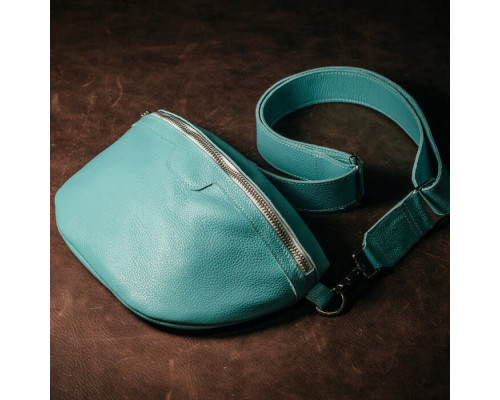 Жіноча сумка на пояс бананка Dallas бірюза