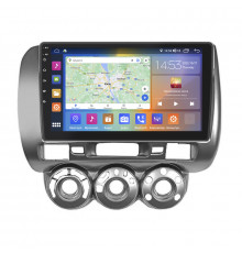 Штатная магнитола Lesko для Honda Jazz I Manual AC 2001-2005 экран 9" 4/64Gb CarPlay 4G Wi-Fi GPS Prime