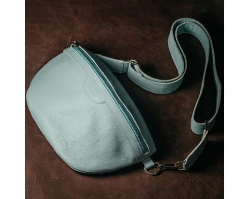 Жіноча сумка на пояс бананка Dallas блакитна