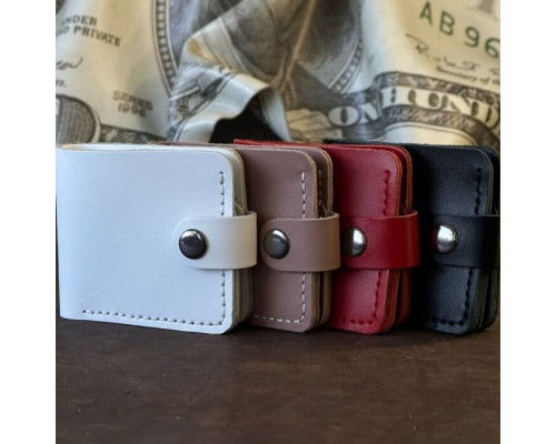 Жіночий гаманець білий Біфолд