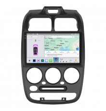 Штатная магнитола Lesko для Hyundai Accent II Рестайлинг 2002-2005 экран 9" 4/64 QLED CarPlay 4G Wi-Fi GPS 360 Prime