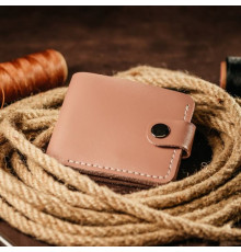 Жіночий рожевий гаманець Біфолд