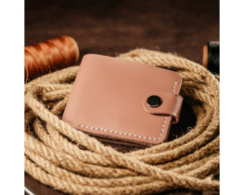 Жіночий рожевий гаманець Біфолд