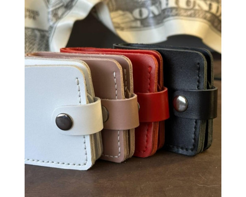 Жіночий рожевий гаманець Біфолд