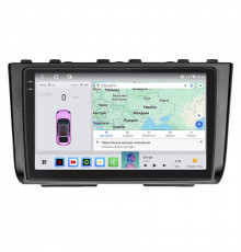 Штатная магнитола Lesko для Hyundai Creta I Рестайлинг 2020-2021 экран 9" 4/64 QLED CarPlay 4G Wi-Fi GPS 360 Prime