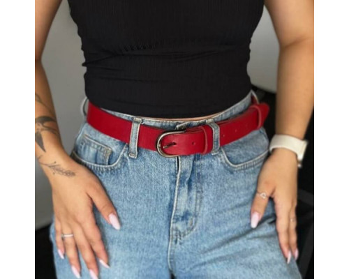 Жіночий ремінь Dakota червоний