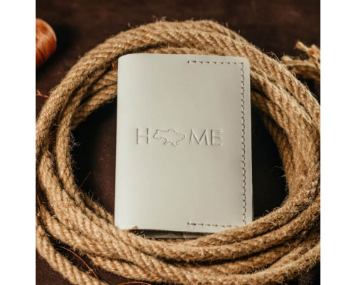 Обкладинка на паспорт жіноча біла Home