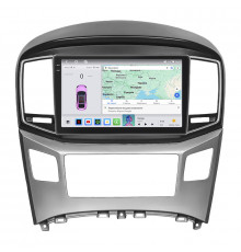 Штатная магнитола Lesko для Hyundai H-1 II Рестайлинг 2015-2018 экран 9" 4/64 QLED CarPlay 4G Wi-Fi GPS 360 Prime