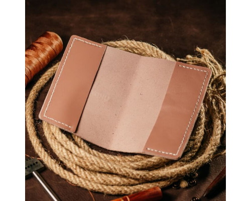 Обкладинка на паспорт жіноча рожева Тризуб