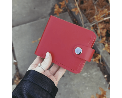 Жіночий набір ЦЕ ВСЕ ТОБІ з сумки Джорджія, гаманця Біфолд та ключниці в червоному кольорі