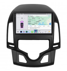 Штатная магнитола Lesko для Hyundai i30 I Рестайлинг 2010-2012 экран 9" 4/64 QLED CarPlay 4G Wi-Fi GPS 360 Prime