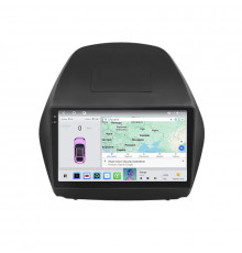 Штатная магнитола Lesko для Hyundai ix35 I 2010-2013 экран 10" 4/64 QLED CarPlay 4G Wi-Fi GPS 360 Prime