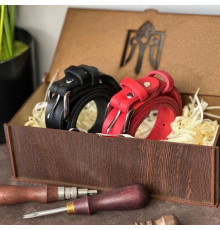 Жіночий подарунковий набір з двух ременів Dakota