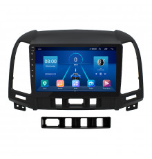 Штатная магнитола Lesko для Hyundai Santa Fe II 2005-2010 экран 9" 4/64Gb 4G Wi-Fi GPS Top