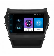 Штатная магнитола Lesko для Hyundai Santa Fe III 2012-2016 экран 9" 1/16Gb Wi-Fi GPS Base