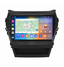 Штатная магнитола Lesko для Hyundai Santa Fe III 2012-2016 экран 9" 4/64Gb CarPlay 4G Wi-Fi GPS Prime