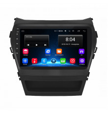 Штатная магнитола Lesko для Hyundai Santa Fe III Рестайлинг 2015-2018 экран 9" 2/32Gb Wi-Fi GPS Base