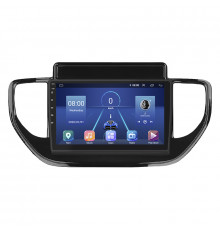 Штатная магнитола Lesko для Hyundai Solaris II Рестайлинг 2020-н.в. экран 9" 2/32Gb 4G Wi-Fi GPS Top