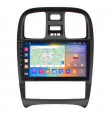 Штатная магнитола Lesko для Hyundai Sonata IV (EF) Рестайлинг 2001-2012 экран 9" 4/64Gb CarPlay 4G Wi-Fi GPS Prime