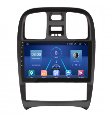 Штатная магнитола Lesko для Hyundai Sonata IV (EF) Рестайлинг 2001-2012 экран 9" 2/32Gb 4G Wi-Fi GPS Top