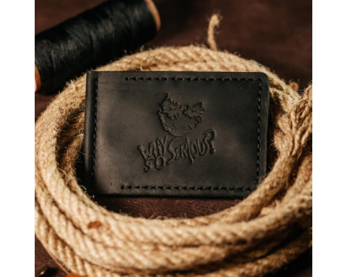 Затискач для грошей чорний Джокер