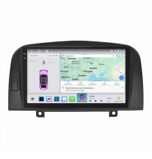 Штатная магнитола Lesko для Hyundai Sonata V (NF) 2004-2010 экран 9" 4/64 QLED CarPlay 4G Wi-Fi GPS 360 Prime